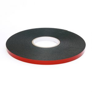 SKmax DOUBLE SIDED PE FOAM TAPE 1/2"X18YD, BLACK MOUNTING TAPE, 2mm THICKNESS