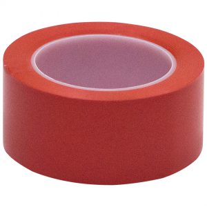 VINYL FLOOR SAFETY MARKING TAPE, 2" x 36 YDS, 6MIL, PVC, RED COLOR (6 Rolls)