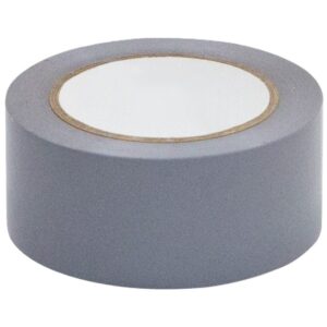 VINYL FLOOR SAFETY MARKING TAPE, 2" x 36 YDS, 6MIL, PVC, GRAY COLOR (6 Rolls)