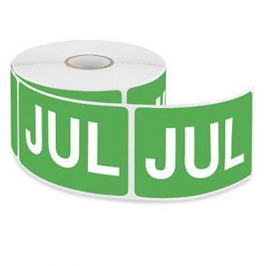MONTHLY LABEL 2" X 3", 'JUL'