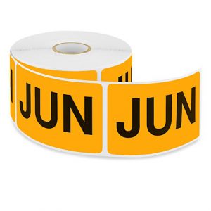 MONTHLY LABEL 2" X 3", 'JUN'