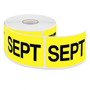 MONTHLY LABEL 2" X 3", 'SEP'