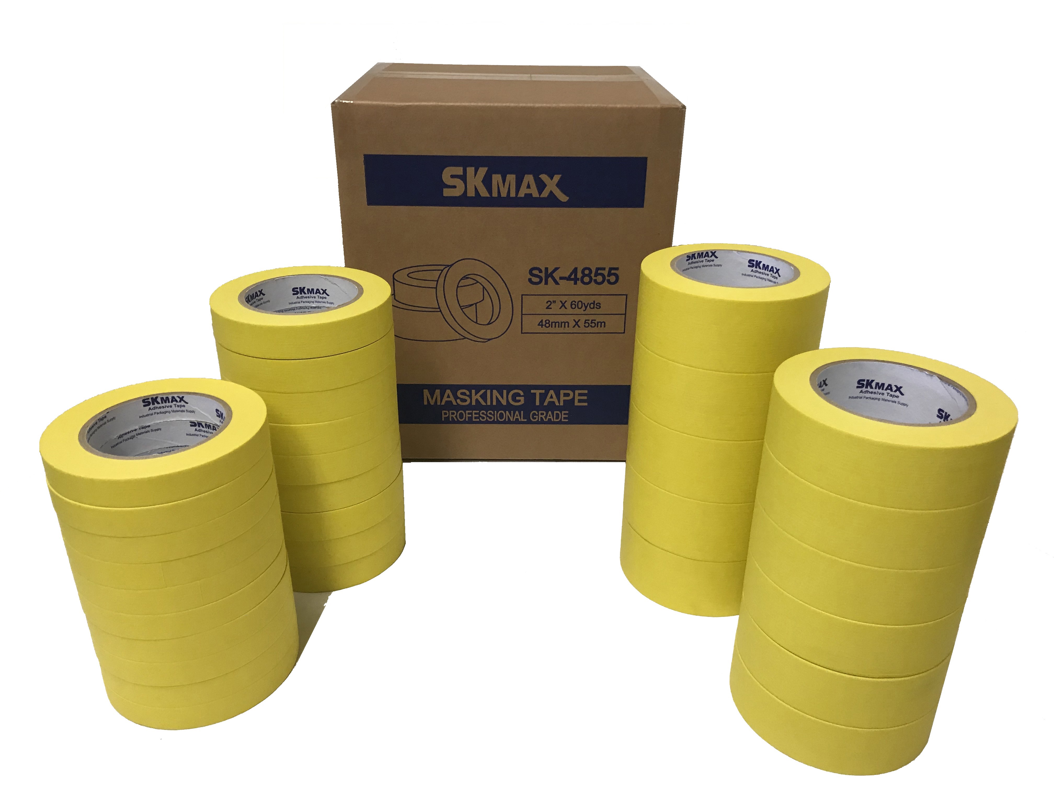 SKmax MASKING TAPE 2" BY 60 YDS 6ROLLS - Image 2