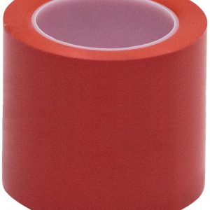 VINYL FLOOR SAFETY MARKING TAPE, 4" x 36 YDS, 6MIL, PVC, RED COLOR (2 Rolls)