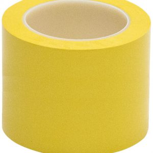 VINYL FLOOR SAFETY MARKING TAPE, 4" x 36 YDS, 6MIL, PVC, YELLOW COLOR (2 Rolls)