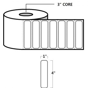 DIRECT THERMAL LABELS - 4" X 1.5", WHITE