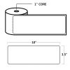 DIRECT THERMAL LABELS - 3.5" X 10", WHITE, 1" CORE