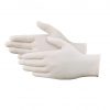 DISPOSABLE LATEX GLOVES - POWDER FREE, L SIZE