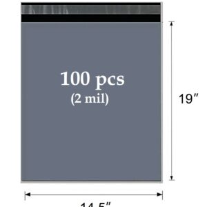 SKmax 2 MIL POLY MAILERS SHIPPING BAGS 14.5"x19" 100PCS/PACK