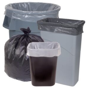 GARBAGE BAG-15"X9"X30", 13GALLON, 15MICRON, WHITE