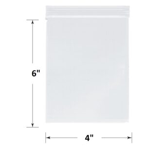 Alternative view of SKmax 2 MIL CLEAR RECLOSABLE ZIP TOP LOCK STORAGE BAGS 4" X 6" (1000PCS)
